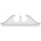 Ekena Millwork Rams Head Architectural Grade PVC Combination Pediment, 80"W x 26-7/8"H x 2-3/4"P PEDPC080X270RHP00 - alternate 2